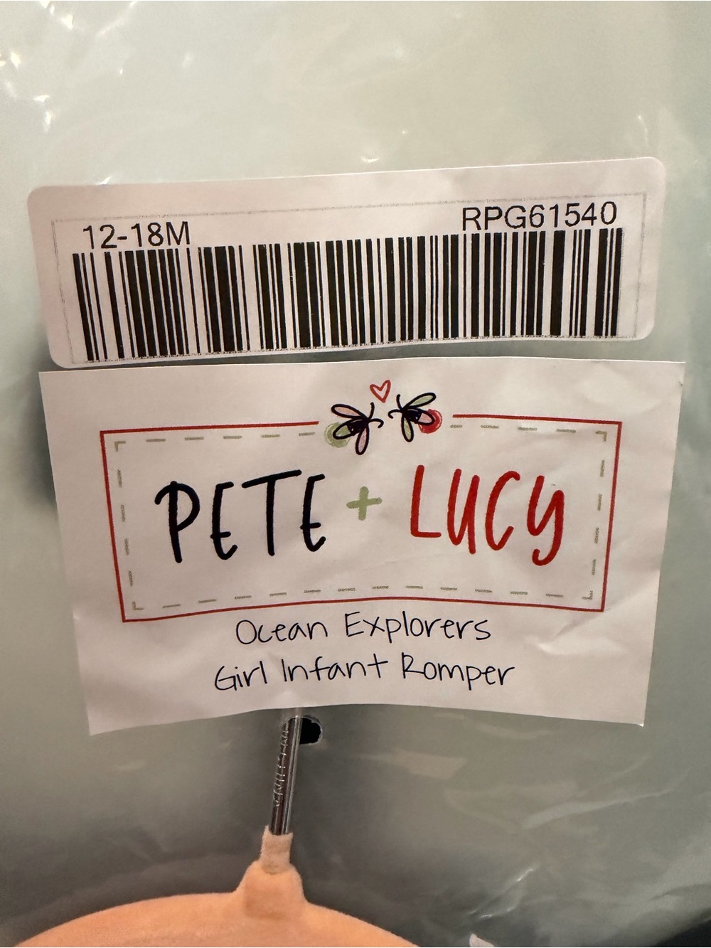 PETE + LUCY OCEAN EXPLORERS GIRL INFANT ROMPER 12/18 MONTH - Picture 3 of 3